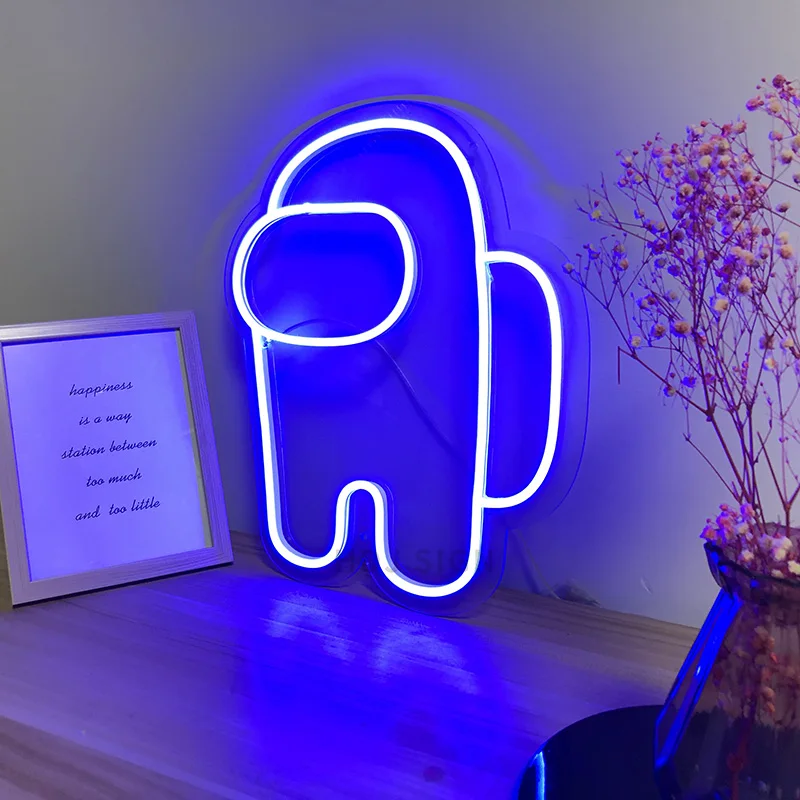 

Custom neon sign lights in our game led transparent acrylic compound letter lighting wedding decoration