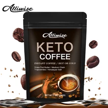 

Alliwise Keto Coffee Powder Fat Burner Detox Suppress Appetite Supplement Ketones for Weight Loss Slimming Keto Diet Pills Drink