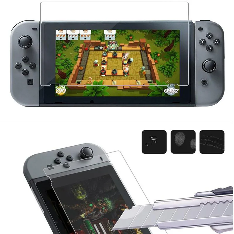 Nintendo Switch game console soft tempered film Pet scratch-resistant Anti-fingerprint matte Polish eye protection Anti-glare | Дом и сад