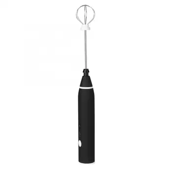 

Milk Frother Electric Automatic Egg Beater Mixer Milk Frother 3 Adjustable Blender with USB Charging Black