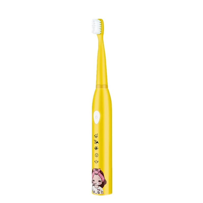 5 Modes Children Electric Usb Charger Cartoon Pattern Kids Waterproof ToothBrush With 4 Replacement Heads 5 Modes Children Electric Usb Charger Cartoon Pattern Kids Waterproof ToothBrush With 4 Replacement Heads