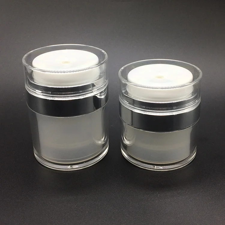 

15ml Acrylic Sunscreen Cream Bottle, Face Cream, Press and Take Vacuum Lotion Bottle 10Pcs/lot