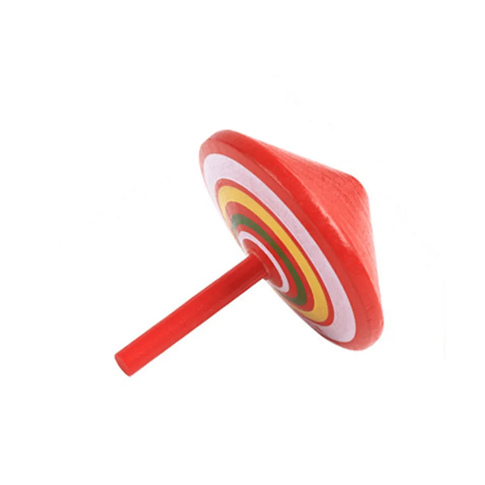 toys for children boys Colorful Funny Handmade Painted Wood Spinning Tops Wooden Educational Toys игрушки для детей#CN20