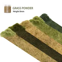 8MM Static Grass Turf Miniature Flock Nylon Lawn Powder For HO N Building Landscape  Scene Model Railway Layout 30g 1