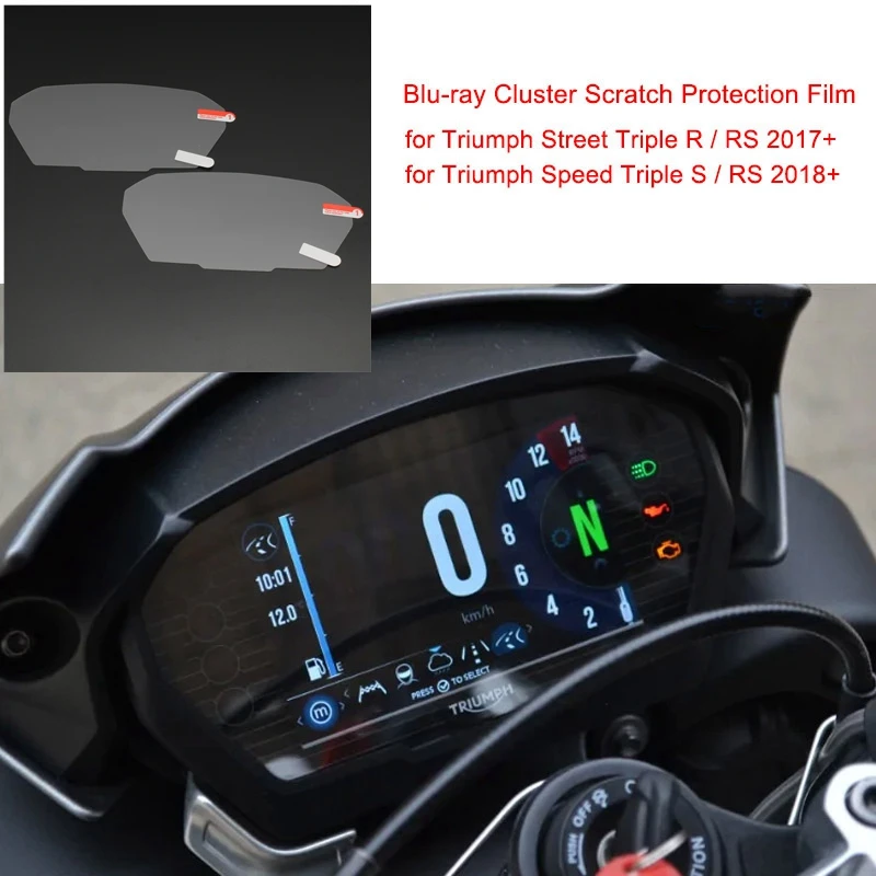 Per Triumph Street Triple R/Rs 2017 Cluster Protezione Antigraffio Speedo Dashboard Shield Per Triumph Speed Triple S/Rs 2018