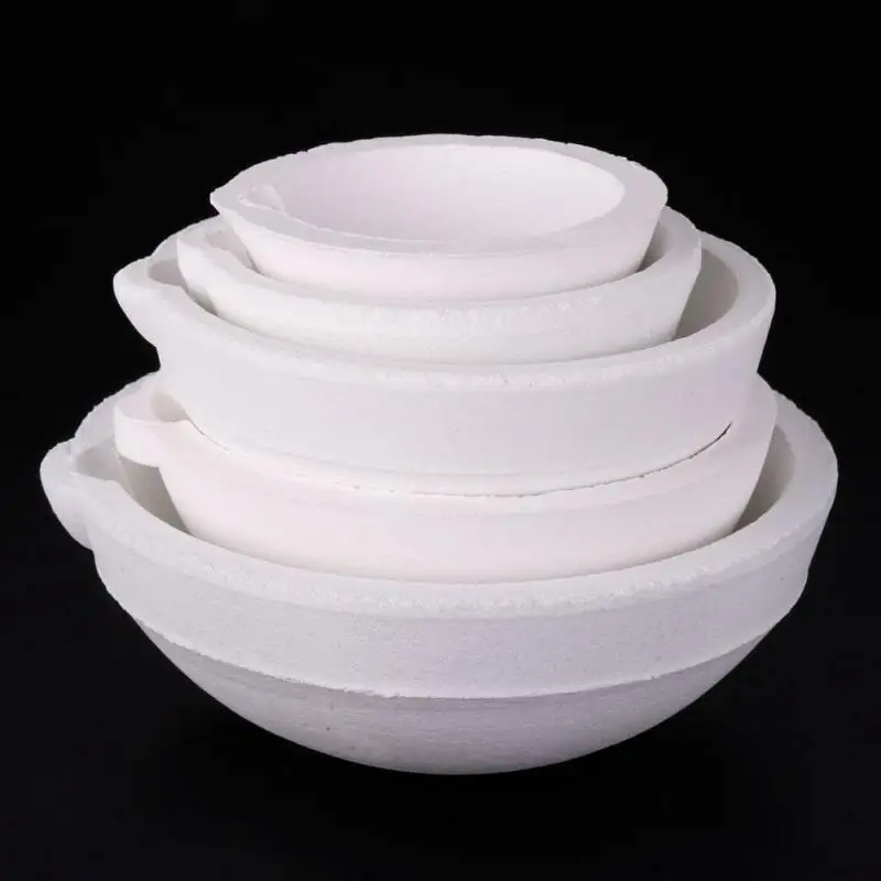 100g-10000g High Temperature Quartz Silica Melting Crucible Dish Bowl Pot Casting Golden Silver Metal Jewelry casting container melting crucible