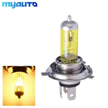 12V H4 55W 100W желтые Противотуманные фары галогенные лампы мощный налобный фонарь лампы Автомобильные фары авто 60/55W 3000K