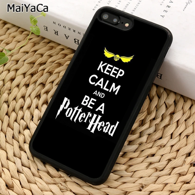 MaiYaCa чехол для телефона с надписью keep calm and be a Поттер iPhone 5 6S 7 8 plus 11 12 13 Pro X XR XS Max Samsung