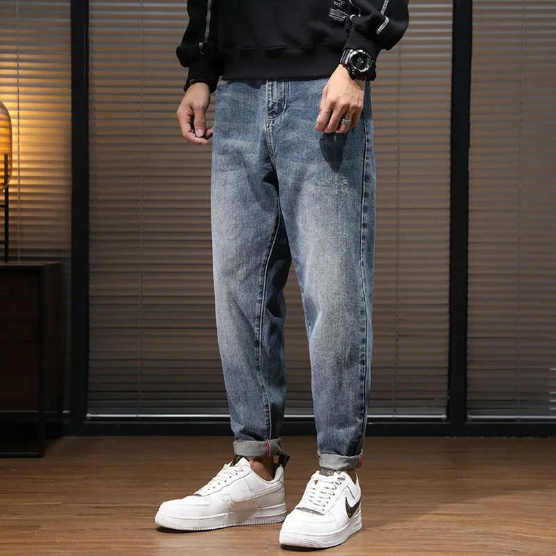 Moda Jeansy Workowate jeansy Sport-Scheck Workowate jeansy jasnoszary W stylu casual 