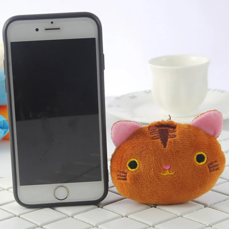 Cartoon Mini Kitten Animal Plush Stuffed Toys Pendant Cute Kid Backpack Hanging Key Chain Children Activity 3