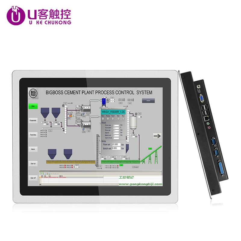 

12.1" Embedded Industry Tablet Computer All-In-One PC Win 7/10 with Capacitive Touch Screen is suitable for Advertising Player