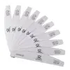 10pcs Zebra Nail Files: 150/150 Grit Sandpaper