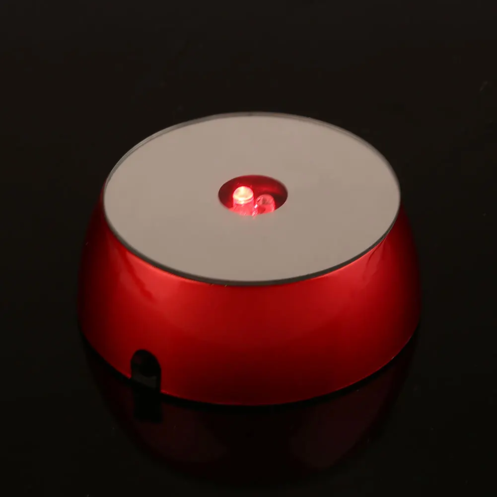 3LED Lamp Stand Base Plastic Crystal Lamp Base Holder Random Color Bulbs