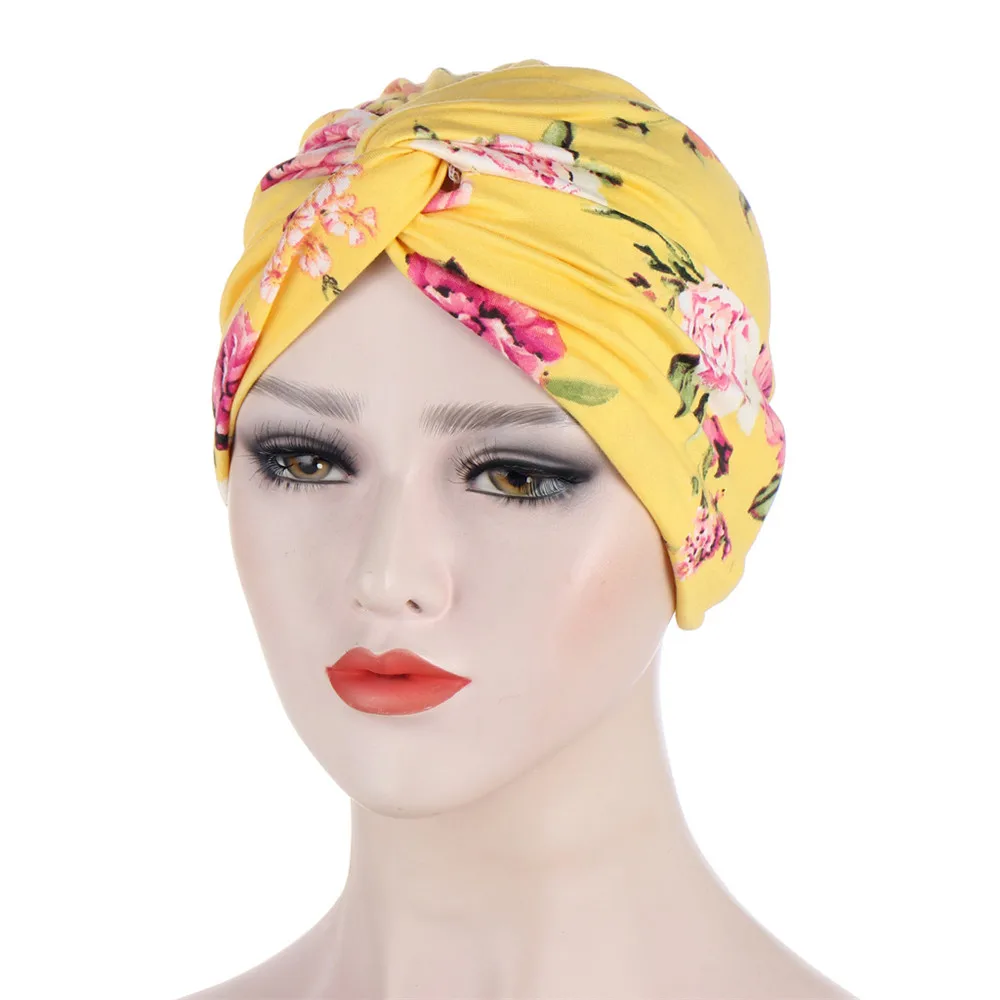 

India Braids Turban Caps Muslim Women Hijab Chemo Hat Headscarf Beanie Bonnet Canner Islamic Headwear Wrap Hair Loss Cover Mujer