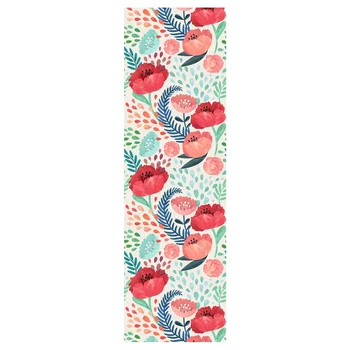 

1pc Watercolor Flowers and Plants Background Wallpaper Seamless Splice Waterproof Wallpaper 45x200cm(Pink)