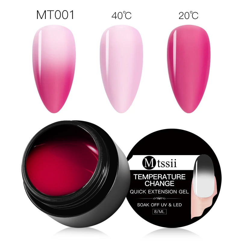 Mtssii 1 шт. блеск расширение гель Блестящий Блеск поли Удлинительный УФ-гель голографический лак блестки Строительство УФ гель палец - Цвет: S02595