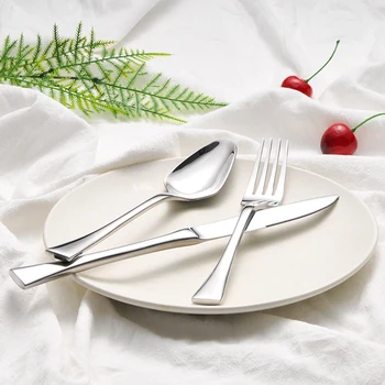 

3pcs/set Luxury Western Style Stainless Steel Set Good Quality Solid Dinnerware Utensils with Storage Box