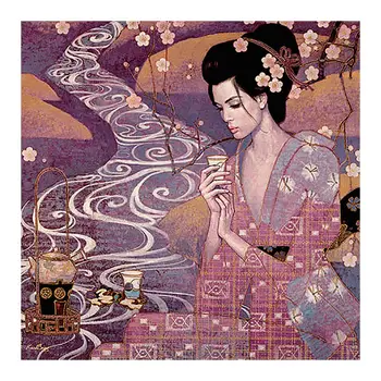 

Japan Geisha Woman Diamond Painting Portrait Round Full Drill 5D Nouveaute DIY Mosaic Embroidery Cross Stitch Home Decor Gifts