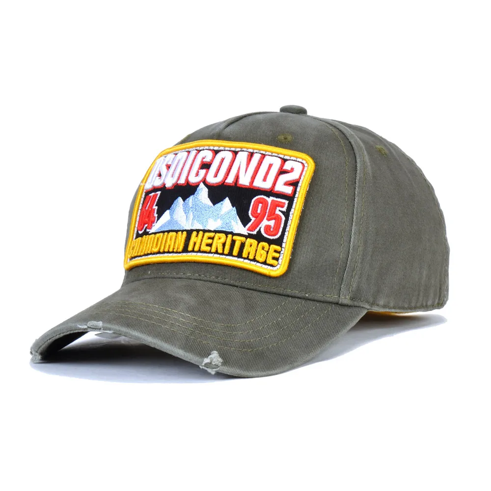

DSQICOND2 Brand DSQ2 Baseball Cap Men Women Hat Embroidery Black ICON letters Casual Cap Hip Hop Cap Snapback Caps Bone Dad Hat