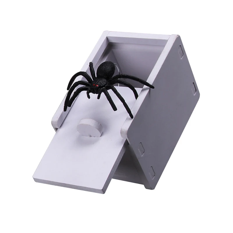 Шалость паук пугать Коробка Чехол шутка реалистичные Смешные сюрприз кляп игрушка детский подарок NSV775