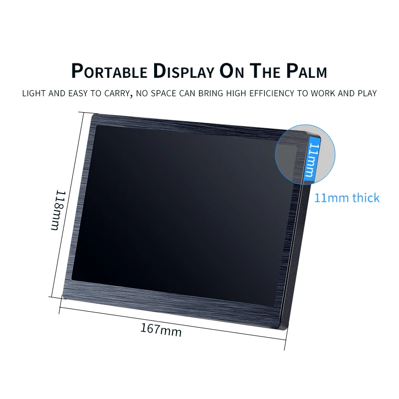 7 Inch IPS Portable HDR Rendering External Display