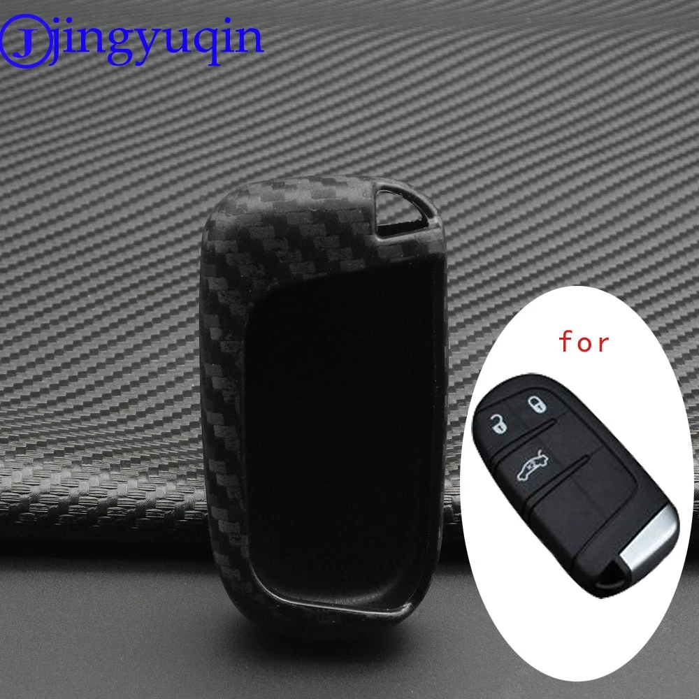 Зарядное устройство jingyuqin Carbon силиконовый чехол для ключей от машины Dodge Journey Jeep