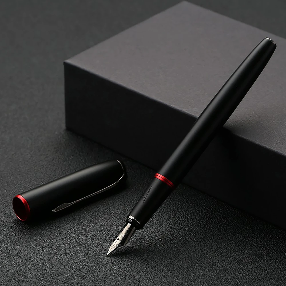 anel vermelho fosco barril escritório negócio presente tinta caneta