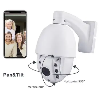 

Outdoor Wifi IP Camera 1080P 2.0MP 5X Optical Zoom IP66 Waterproof Wifi Security Camera Home Two-way Audio Smart Camera