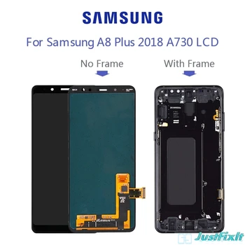 

For SAMSUNG Galaxy A8 Plus 2018 A730 A730x LCD Display Touch Screen Digitizer Replacement ORIGINAL SUPER AMOLED LCD Screen