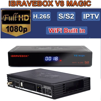 

DVB S2 V8 Magic Satellite Receiver Combo HD Digital H.265 DVB -S/S2 Receptor Built-in WIFI TV Turner EPG Cccam IPTV Receiver