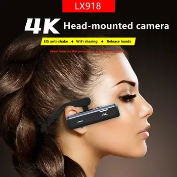 LX918-cámara deportiva 4K, videocámara de acción montada en la cabeza IP65, impermeable, EIS, antivibración, visión nocturna, DVR, Wifi, grabadora inalámbrica