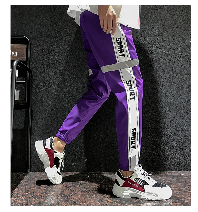 Новые Брендовые брюки мужские тонкие легкие homme корейские модные хип-хоп Большие размеры sweat спортивные брюки с буквенным принтом мужские брюки