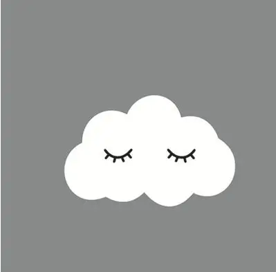 Clouds2 Новинка, настенные наклейки с кроликом, облаками для детской комнаты, для детской спальни, для стен, для домашнего декора, настенные наклейки, деревянные, пластиковые, декоративные - Цвет: Clouds2
