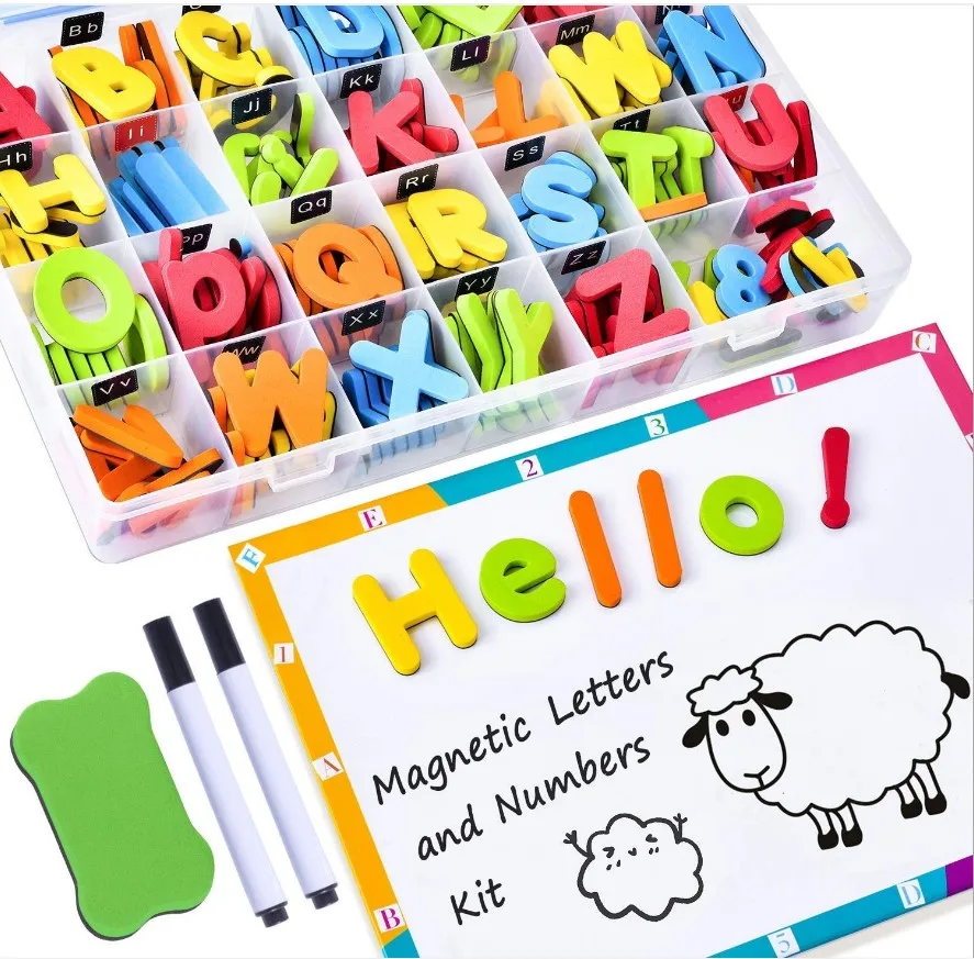Magnetic Letters Children Alphabet Magnets In UPPER Case Kids Learning Toys 2020 