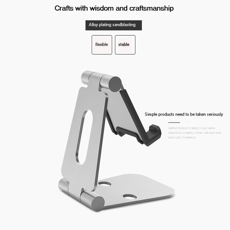 VOGEK, подставка для мобильного телефона, настольный держатель, подставка для планшета, двойная, сложенная, металлическая, алюминиевая, мультиугловая регулировка, Портативная подставка, держатель для телефона