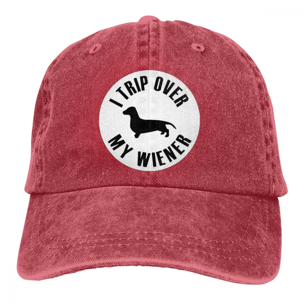 I TRIP над MY WIENER Casquette натуральный унисекс Мужские Женские джинсовые бейсболка с ремешком кепки Регулируемая шляпа для гольфа папа
