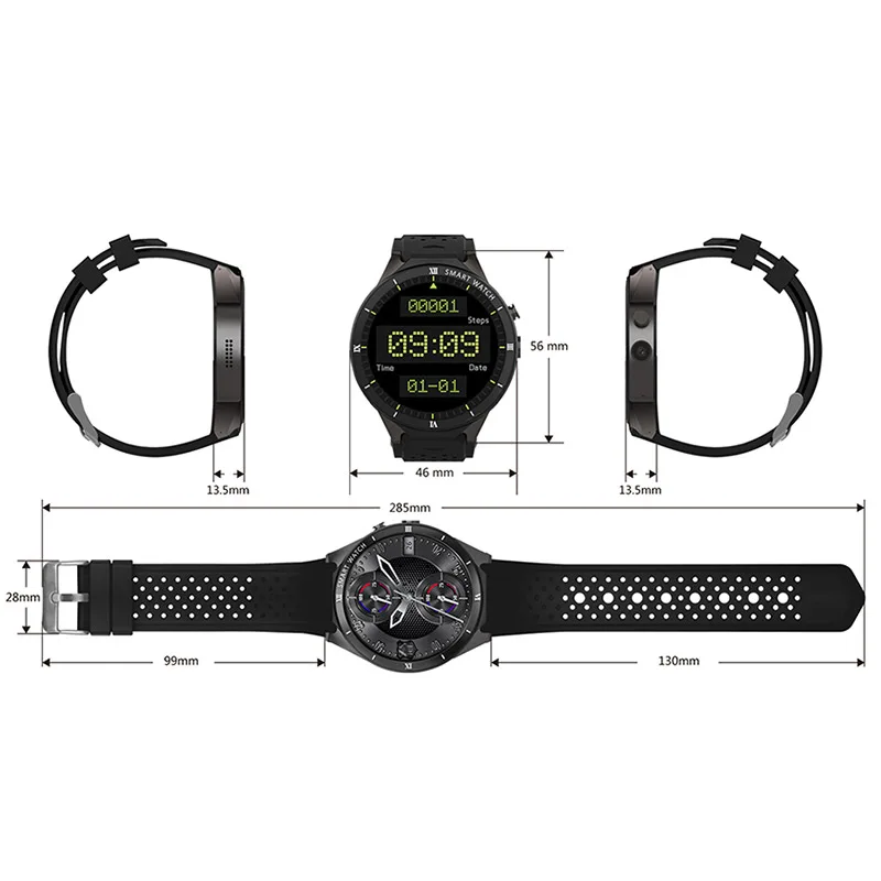 Смарт-часы KOSPET KW88 PRO, 1 ГБ, 16 ГБ, Android 7,1, Bluetooth, 1,39 дюймов, wifi, 400 мА/ч, 3g, 400*400, Смарт-часы для мужчин, для iOS Andriod телефона