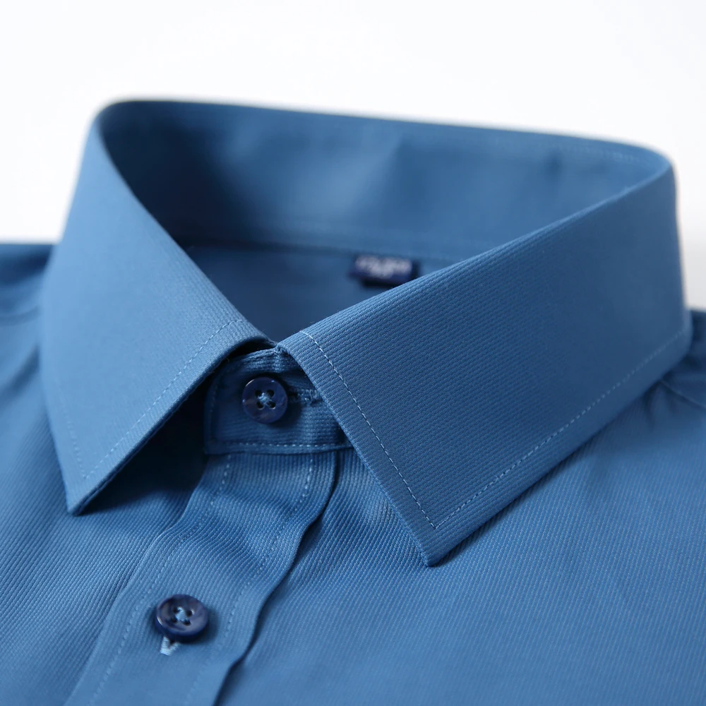 Men's Interview Office Long Sleeve Dress Shirts dress shirts Formal Business Comfortable Slim Fit Long Sleeve Solid Classic Social Work Shirt