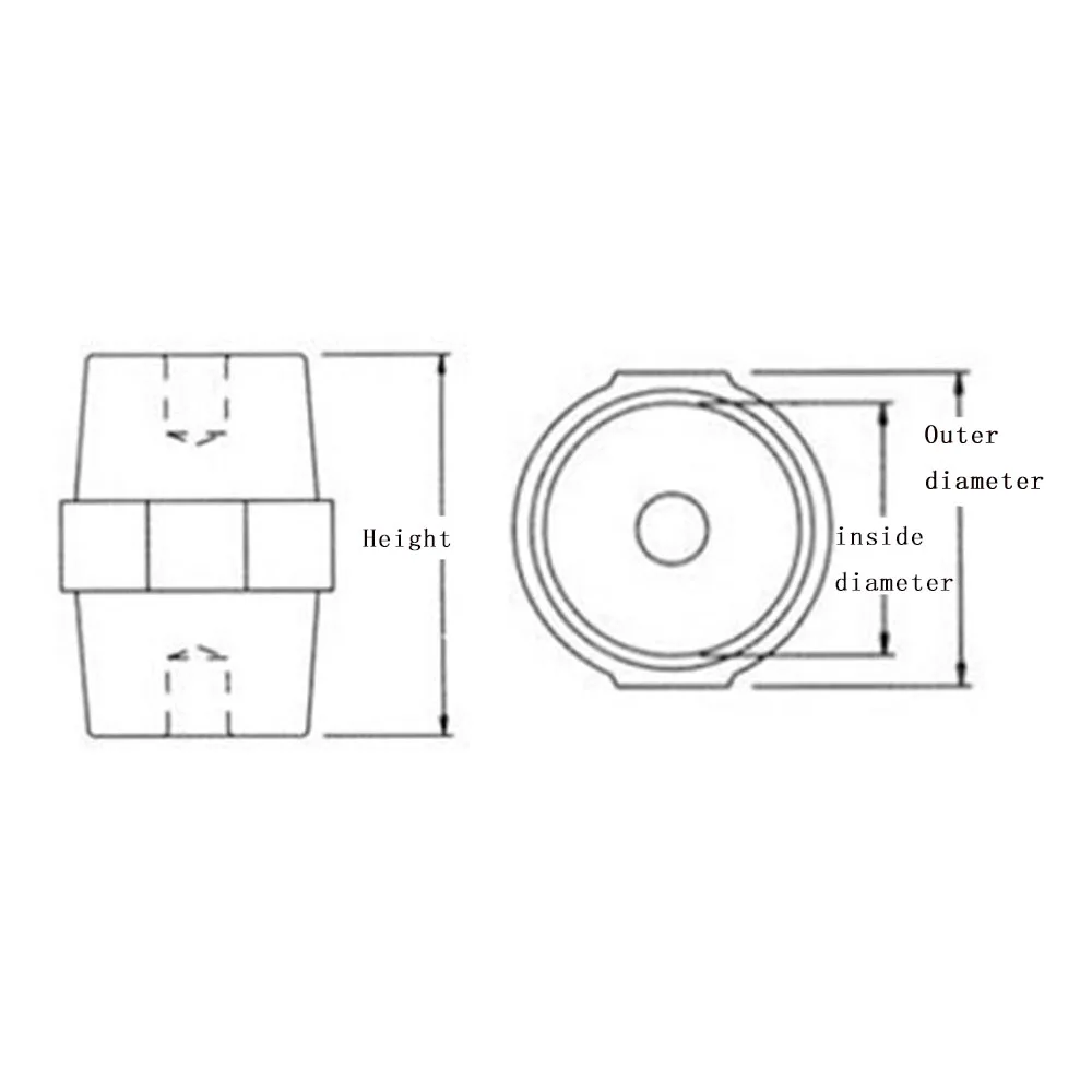 6 sm35 35mmxm8 coluna de isolamento de