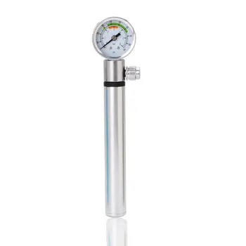 

Mini Portable Aluminum Alloy Bicycle Air Pump With Pressure Gauge Bike Tire Inflator Accessories MTB Road Bike Cycling Pump