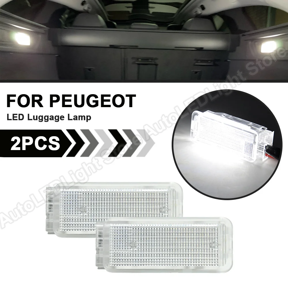 2 светодиодный т. светодиодные лампы для багажника Peugeot 1007 206 207 306 307 308 3008 406 407 5008 607