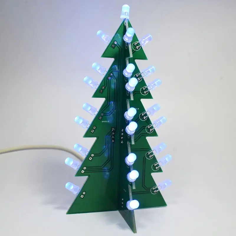 DIY мигающий Звездный эффект 3D светодиодный Рождественская елка украшения праздничный комплект украшений 449E