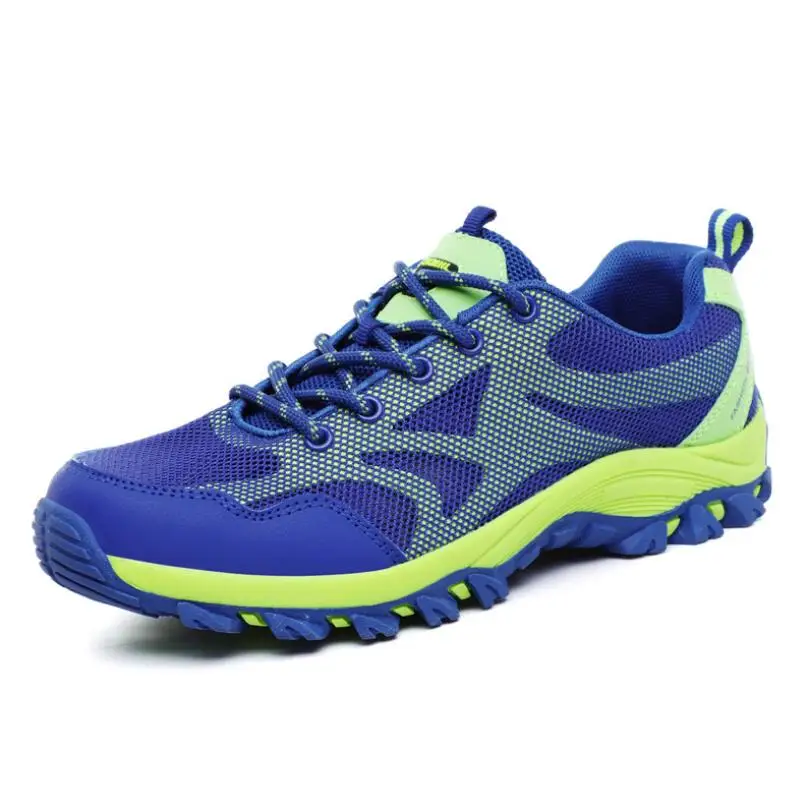 Походная обувь; Уличная обувь; мужские кроссовки для альпинизма; уличная спортивная обувь; женская прогулочная обувь для пар; женская уличная обувь для пешего туризма - Цвет: Синий