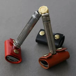 Safety Razor Protective Cover Razor Head Protective Cover Manual Double Edge Safety Razor Razor Leather Men's Gift