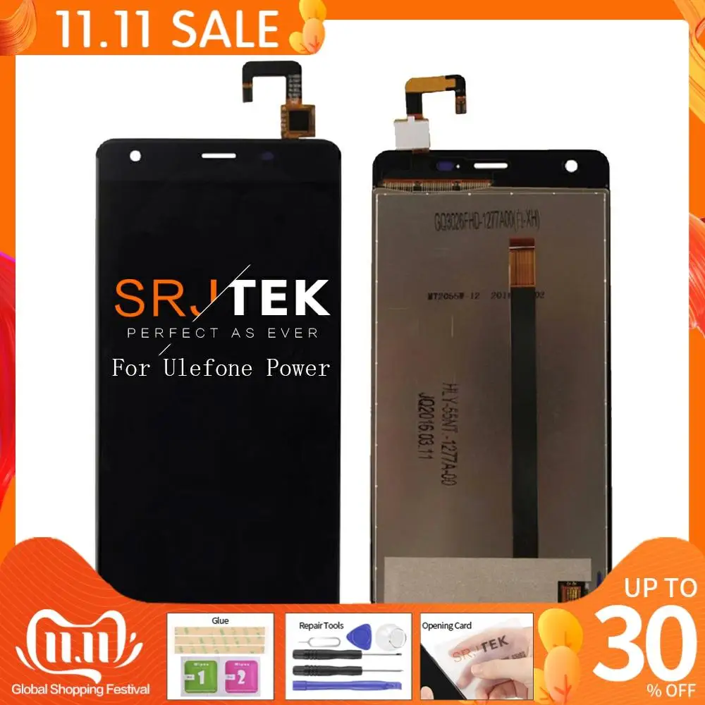 Оригинальный ЖК дисплей для Ulefone Power экран дигитайзер в сборе запасные части 5