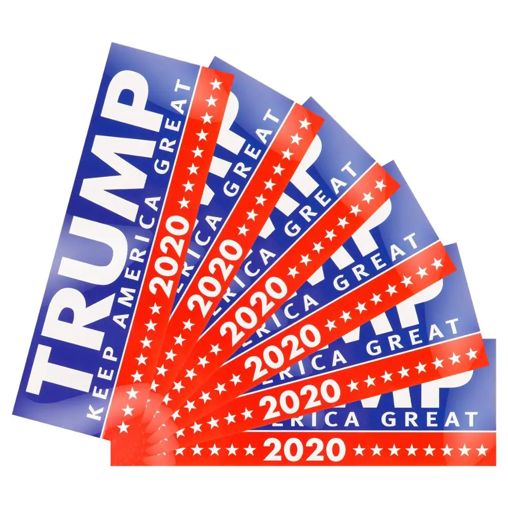 

5 / 10Pcs Donald Trump For President 2020 Bumper Body Car Sticker Keep Make America Great Decor Car Styling Fashion