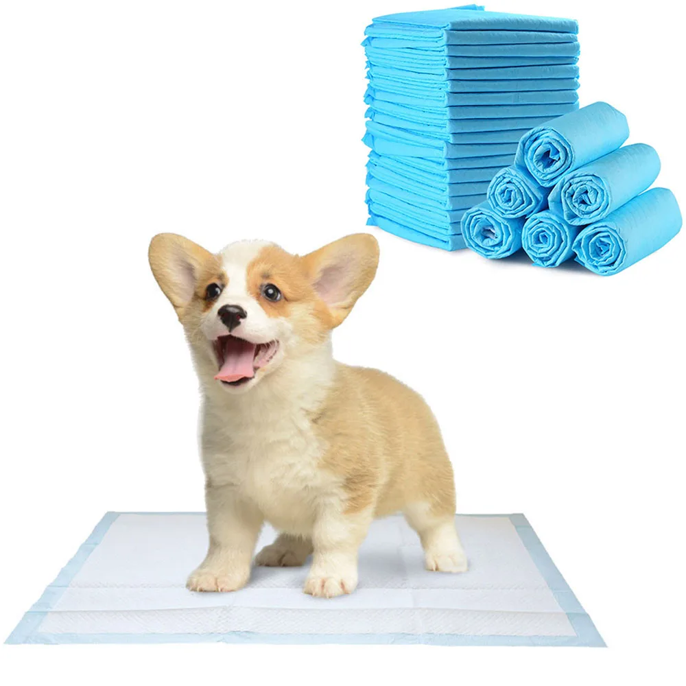 10 Uds Super absorbente pañal para mascotas perro mear almohadillas desechables saludable pañal Mat para gatos, perros, mascotas limpieza desodorante pañal