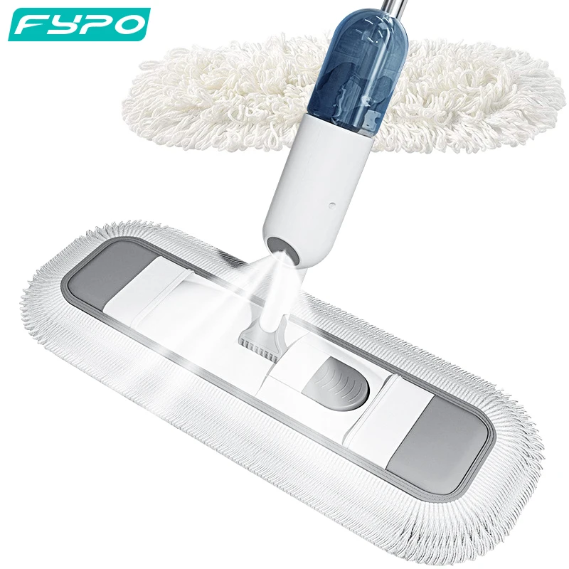 Fypo 55cm Spray Dust Mop For Floor Cleaning Microfiber Professional Dry