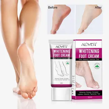

50ml Whitening Foot Cream Moisturizing Treatment Hydrating Lightens Nourishing Pigmented Care Unevenly Lotion Feet X2P7