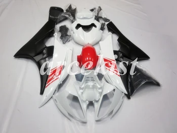 

4 Gifts New ABS Injection Mold Motorcycle Full Fairings Kit Fit For YAMAHA YZF-R6 2006 2007 R6 06 07 bodywork set White black